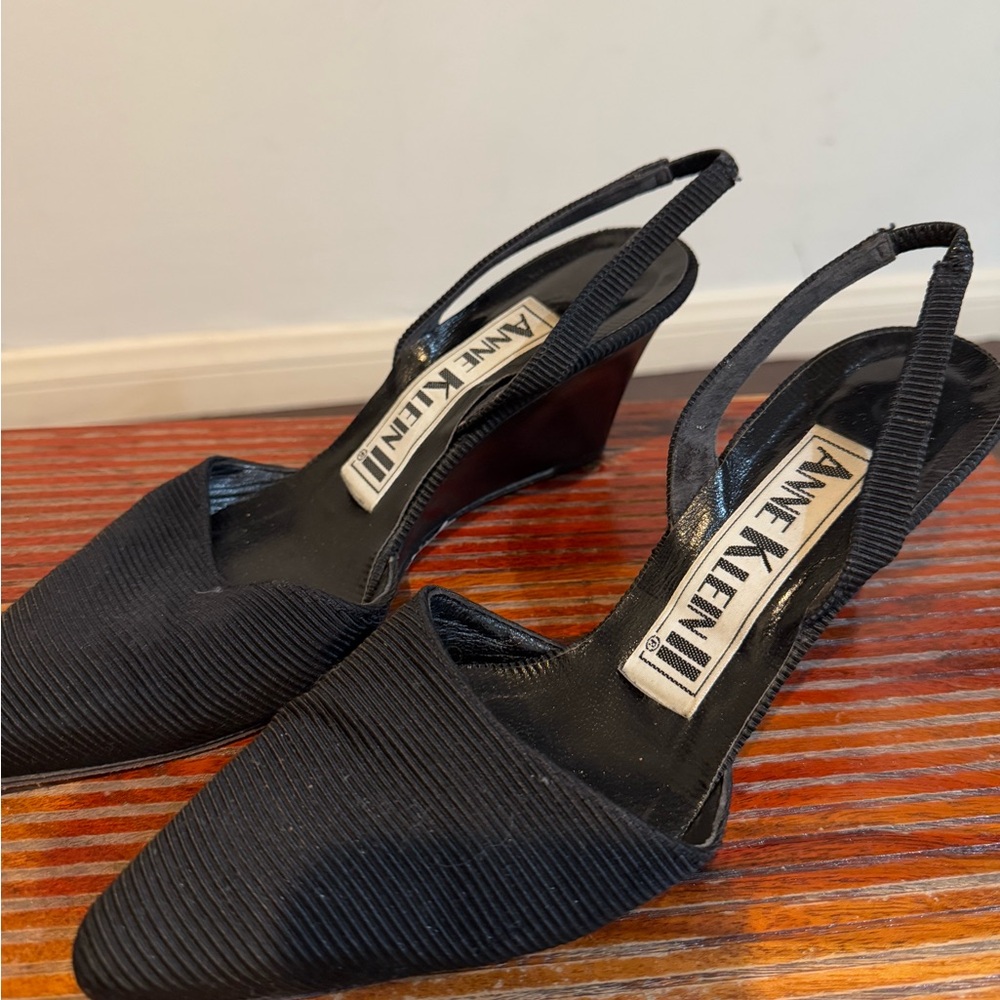 Anne Klein Black Women's Slingback Shoes